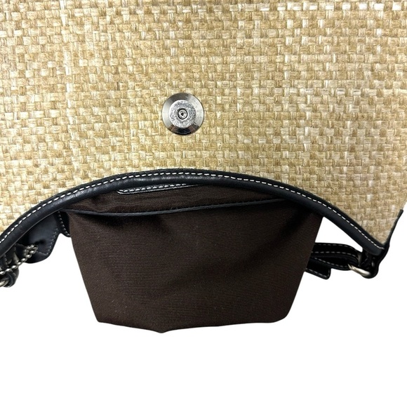 Coach Coach Straw Leather Handbag #8159 - Picture 11 of 16